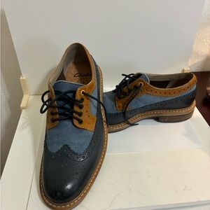 Clark’s C&J Clark Ltd. Tor England Men’s Saddle Shoes Size 8 16501 Gently Worn